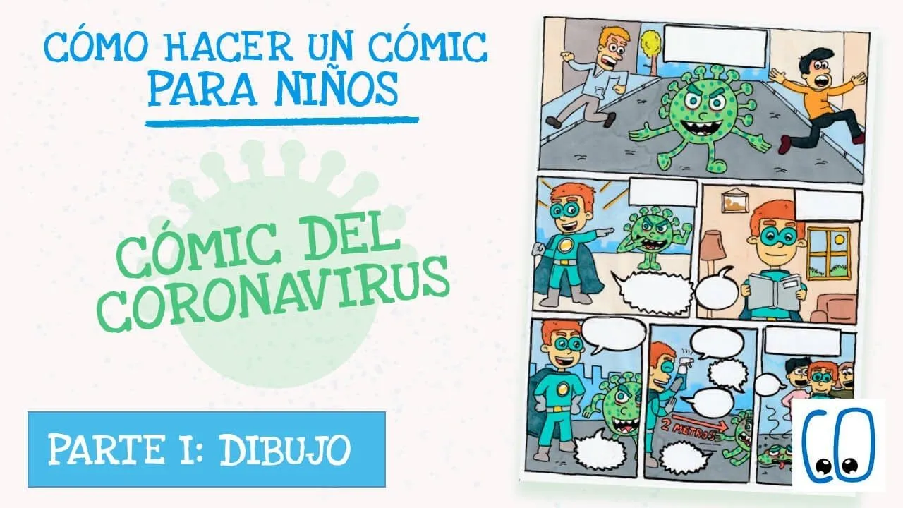 Cómo hacer un Cómic para niños. Cómic del Coronavirus (PARTE I - DIBUJO) -  YouTube