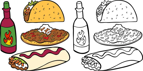 Comida mexicana — Vector stock © cteconsulting #3989490 Comida mexicana — Vector stock © cteconsulting #3989490