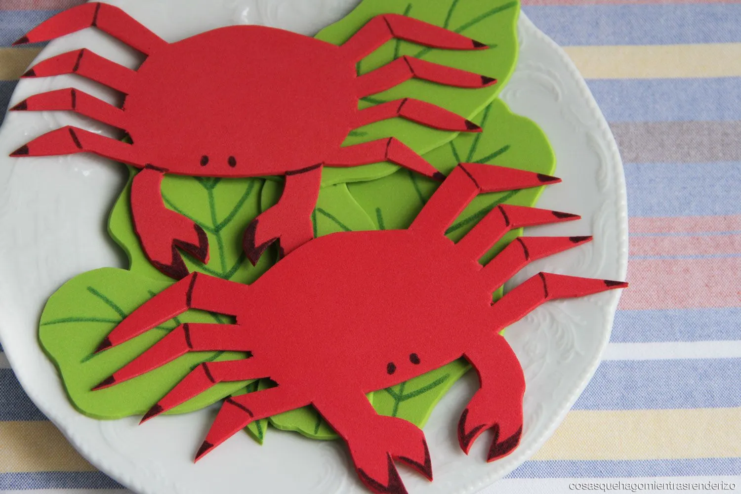 Comiditas de goma eva | cosasquehagomientrasrenderizo