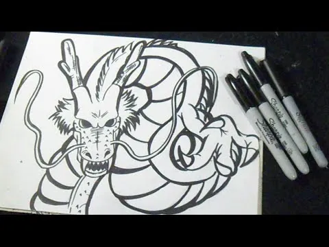 comment dessiner dragon | Shenron "Dragon Ball z" - YouTube comment dessiner dragon | Shenron "Dragon Ball z" - YouTube