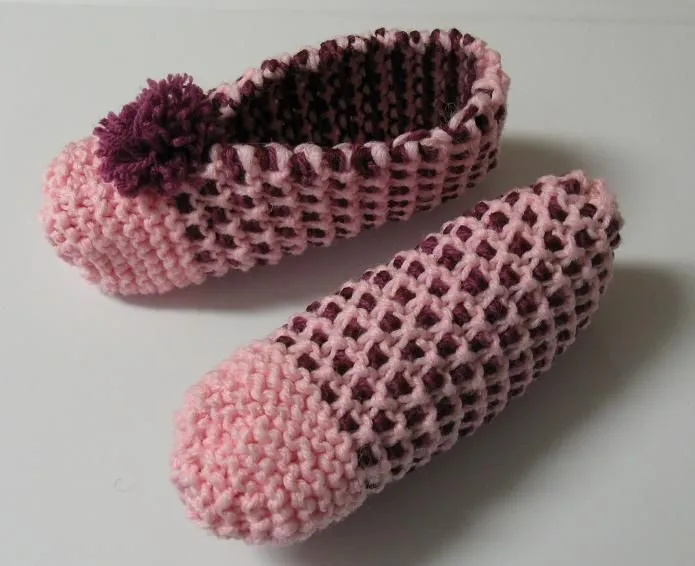 Comment tricoter une pantoufle