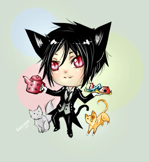 Commission: Chibi Sebby Neko by CarrotCakeBandit on DeviantArt Commission: Chibi Sebby Neko by CarrotCakeBandit on DeviantArt