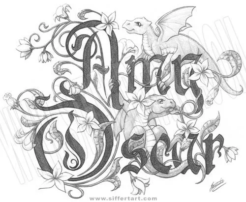 commissioned art works - tattoo design