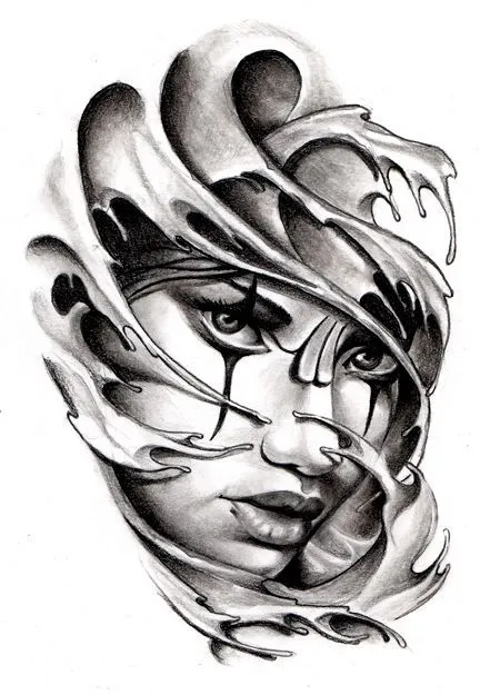 Commissioned Tattoo Sketch Chicano Style by AndreaDiamondTattoo ... Commissioned Tattoo Sketch Chicano Style by AndreaDiamondTattoo ...