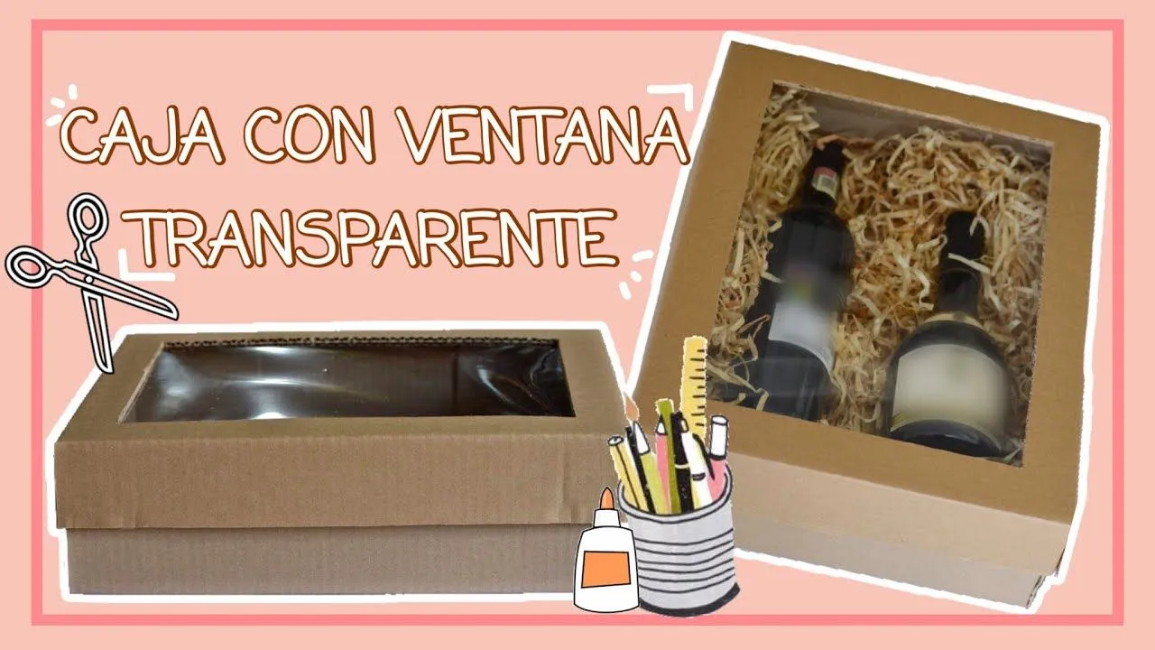 CÓMO HACER CAJA CON VENTANA TRANSPARENTE - YouTube CÓMO HACER CAJA CON VENTANA TRANSPARENTE - YouTube