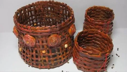 CÓMO HACER CESTAS O CANASTOS DE PAPEL DE PERIÓDICO RECICLADO ... CÓMO HACER CESTAS O CANASTOS DE PAPEL DE PERIÓDICO RECICLADO ...