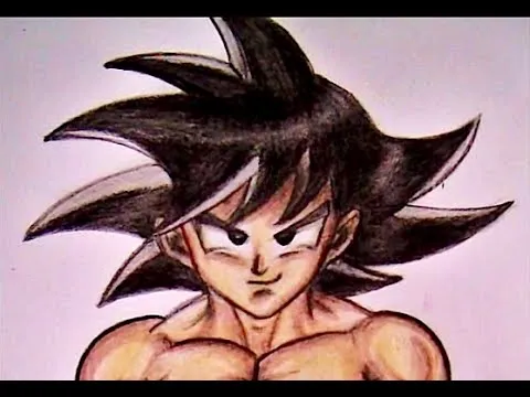 CÓMO DIBUJAR A GOKU (FASE NORMAL) - YouTube