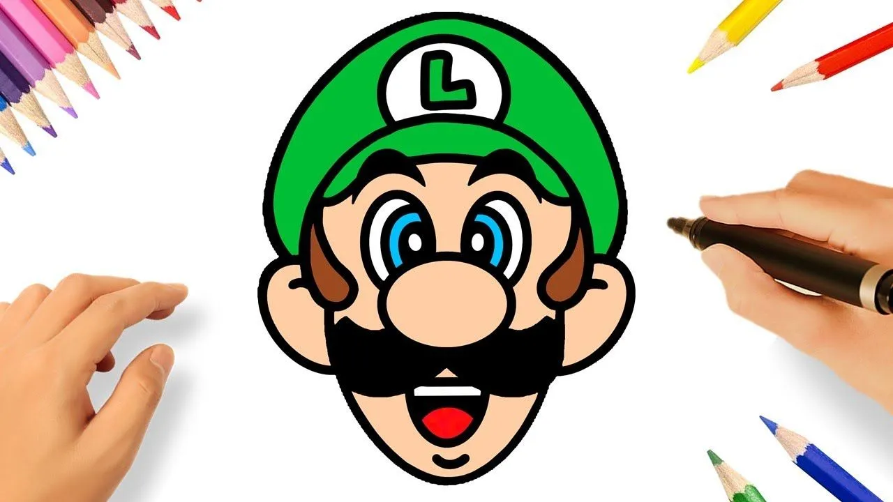 CÓMO DIBUJAR A LUIGI | MARIO BROS - YouTube CÓMO DIBUJAR A LUIGI | MARIO BROS - YouTube