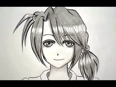 CÓMO DIBUJAR UN ROSTRO MANGA / DIBUJAR UNA CHICA MANGA - YouTube