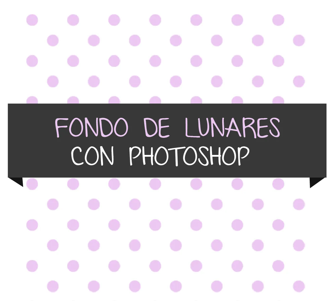 CÓMO HACER UN FONDO DE LUNARES CON PHOTOSHOP | Apuntes Multimedia