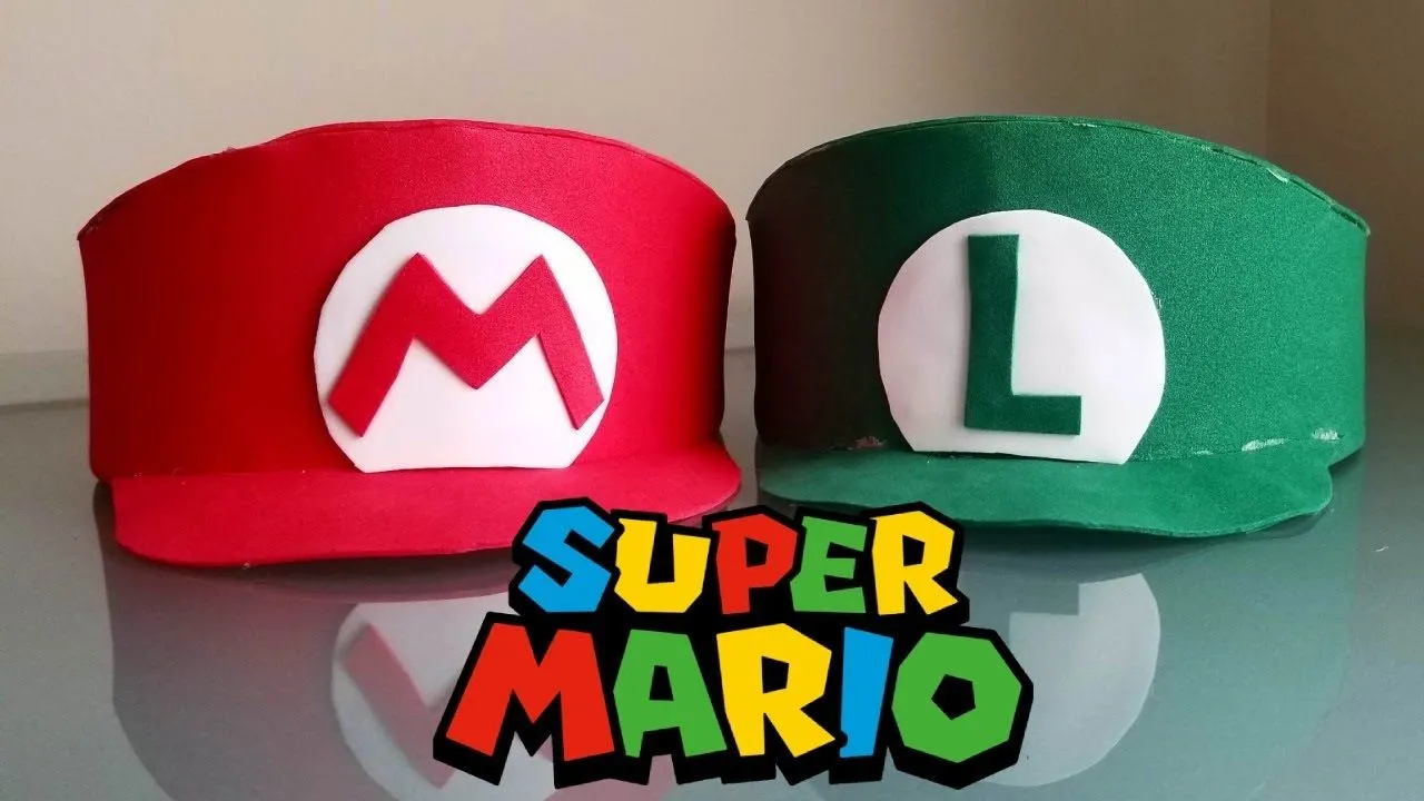 CÓMO HACER LAS GORRAS DE MARIO BROS!! | AAIRONP - YouTube CÓMO HACER LAS GORRAS DE MARIO BROS!! | AAIRONP - YouTube