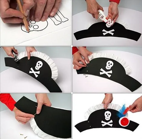 Molde para hacer sombrero de pirata - Imagui Molde para hacer sombrero de pirata - Imagui