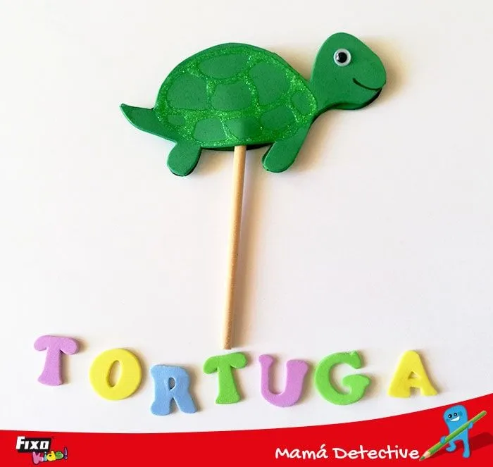 como-hacer-una-marioneta-tortuga-con-foam | Fixo Kids como-hacer-una-marioneta-tortuga-con-foam | Fixo Kids