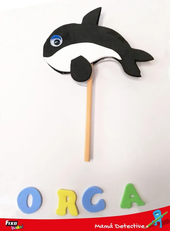 como-hacer-una-orca-foamy | Fixo Kids