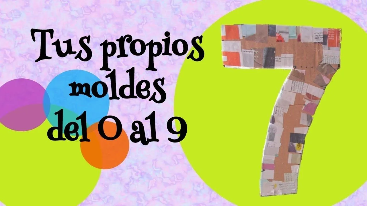 CÓMO HACER MOLDES PARA PIÑATAS DE CARTÓN | NÚMEROS DEL 0 AL 9 | PIÑATA NÚMERO 7 | - YouTube CÓMO HACER MOLDES PARA PIÑATAS DE CARTÓN | NÚMEROS DEL 0 AL 9 | PIÑATA NÚMERO 7 | - YouTube