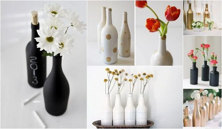 CÓMO PINTAR BOTELLAS DE VIDRIO | Decorar tu casa es facilisimo.com ...