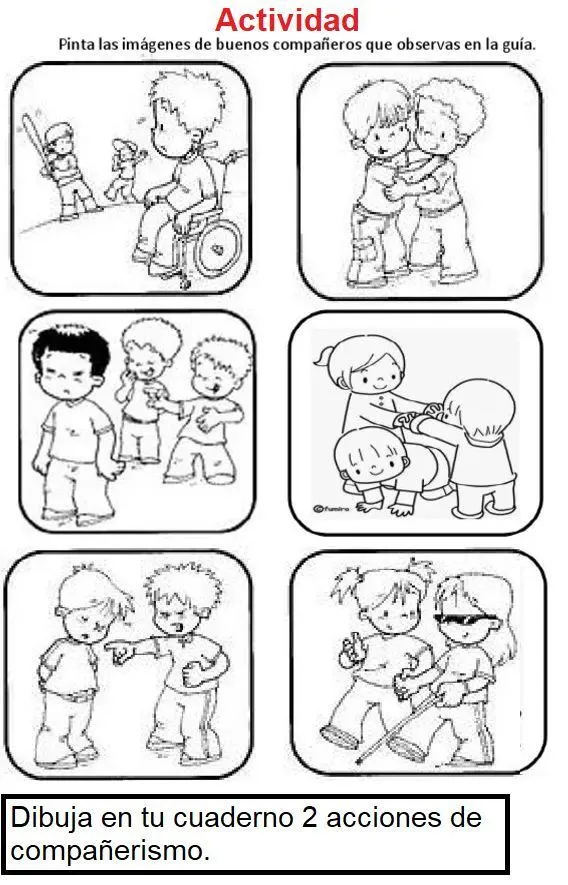 El compañerismo 3° | Educación de valores, Actividades escolares, Tema de la familia para preescolar El compañerismo 3° | Educación de valores, Actividades escolares, Tema de la familia para preescolar