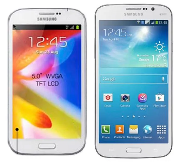 Comparativa Samsung Galaxy Mega 5,8 vs Samsung Galaxy Grand ...