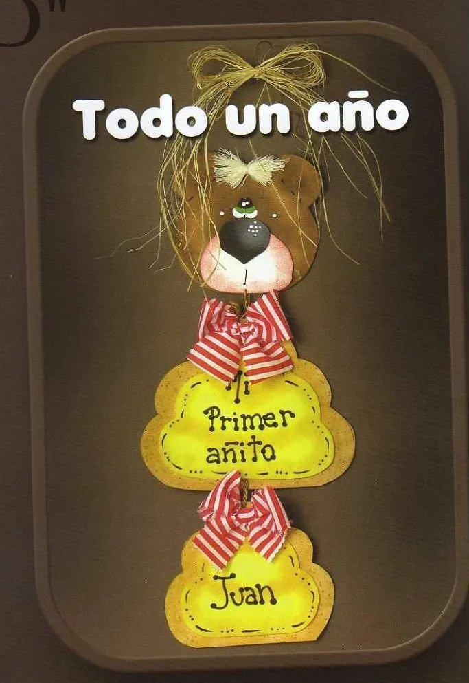 ... con mis amigas ?: ? Osito cartel ( Mi primer añito ... con mis amigas ?: ? Osito cartel ( Mi primer añito