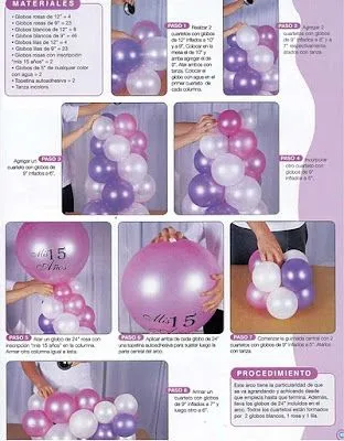Arreglos de globos para 15 años - Imagui