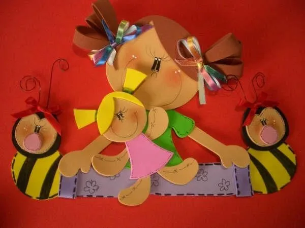 Compartiendo con mis amigas ♥: ♥ Fofucha nena con pantuflas ♥