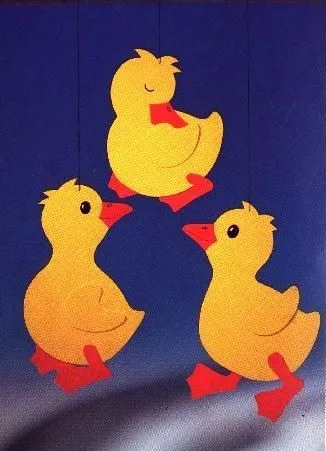 Compartiendo con mis amigas ♥: ♥ Móvil patitos con moldes Compartiendo con mis amigas ♥: ♥ Móvil patitos con moldes