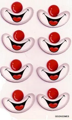Compartiendo con mis amigas ♥: ♥ Ojos y bocas de payasitos ... Compartiendo con mis amigas ♥: ♥ Ojos y bocas de payasitos ...