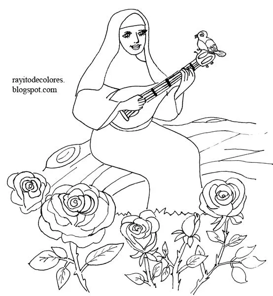 Compartiendo por amor: Dibujos Santa Rosa