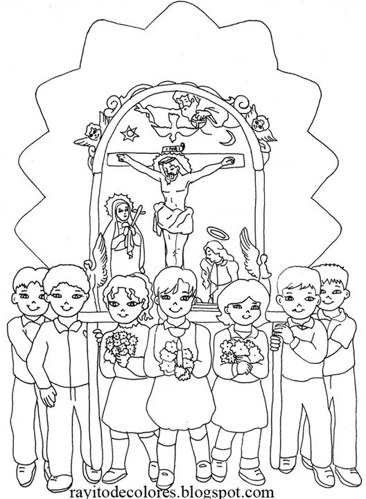 Compartiendo por amor: Dibujos Señor de los Milagros Compartiendo por amor: Dibujos Señor de los Milagros