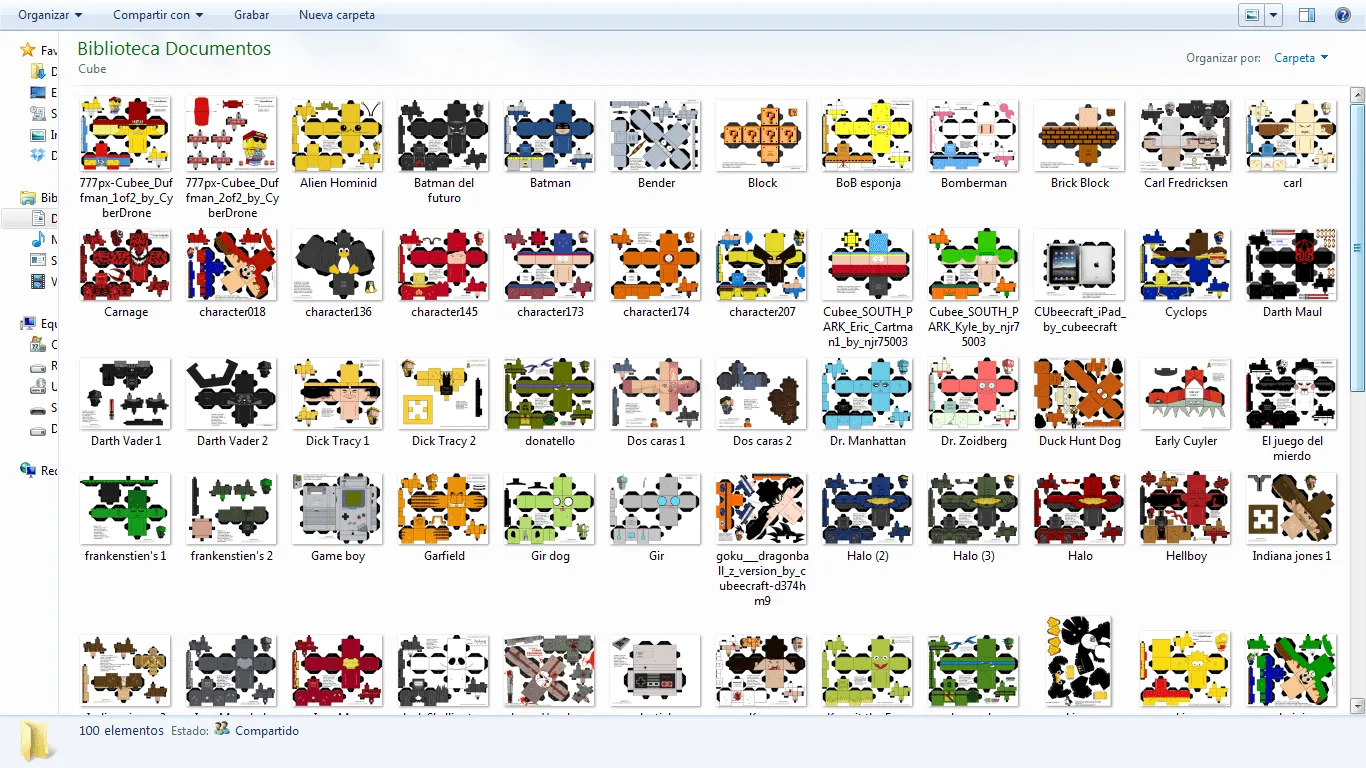Compartiendo Material: Pack 100 Cubecraft para Armar Compartiendo Material: Pack 100 Cubecraft para Armar