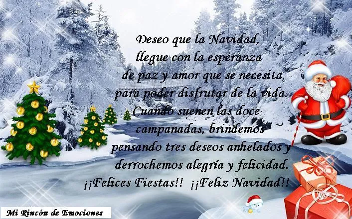 Mi Rincón de Emociones: TARJETAS PARA SALUDAR EN NAVIDAD Mi Rincón de Emociones: TARJETAS PARA SALUDAR EN NAVIDAD