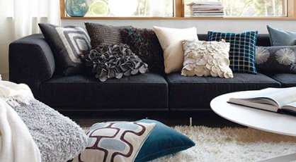 Complementos decorativos para un sofá negro | Muebles - Decora Ilumina Complementos decorativos para un sofá negro | Muebles - Decora Ilumina