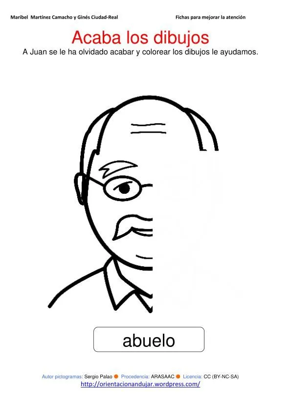 Completa el dibujo; materiales de atención y percepción visual – Planeta  Escuela TIC 2.0