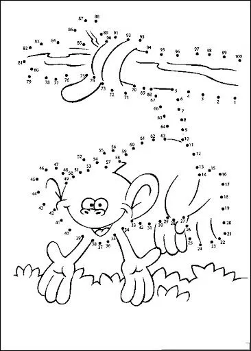 COMPLETAR DIBUJOS AL UNIR PUNTOS