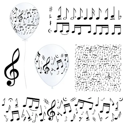 Notas musicales en vector (Musical Notes vectors) | Recursos 2D.com