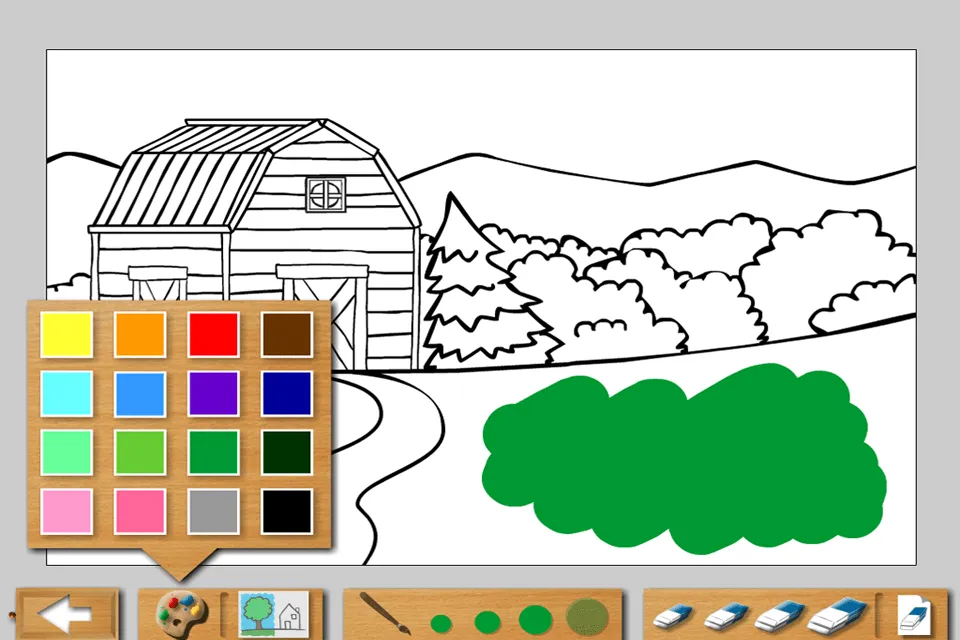 Componga la imagen y el color de dibujos animados: Granja EE.UU ...