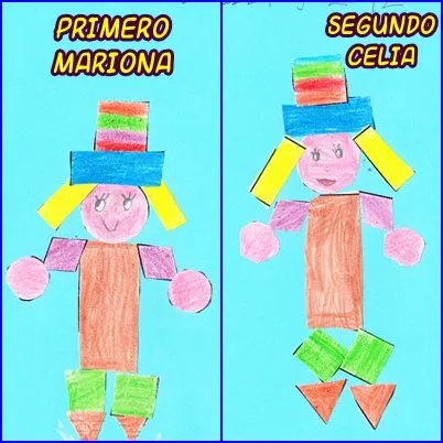 CLASE DE PILAR 5 AÑOS: COMPOSICIÓN FIGURAS GEOMÉTRICAS