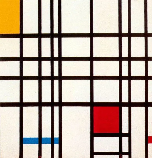 Composición con rojo, amarillo y azul de Piet Mondrian (1872-1944 ... Composición con rojo, amarillo y azul de Piet Mondrian (1872-1944 ...