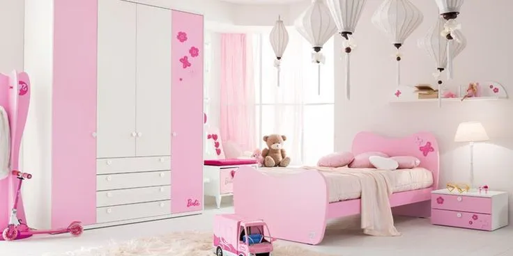 Composiciones para cuarto de niña Barbie Favola. Muebles de ...
