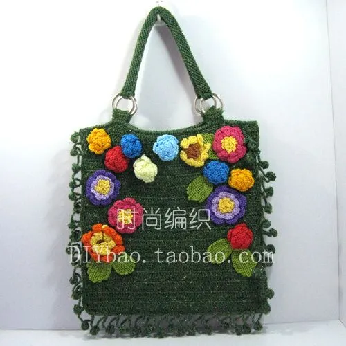 Patrones bolsos tejidos a mano - Imagui