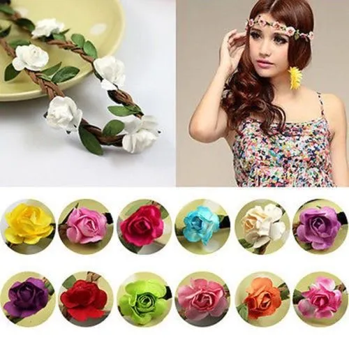 Compra flor hippie diadema online al por mayor de China ... Compra flor hippie diadema online al por mayor de China ...
