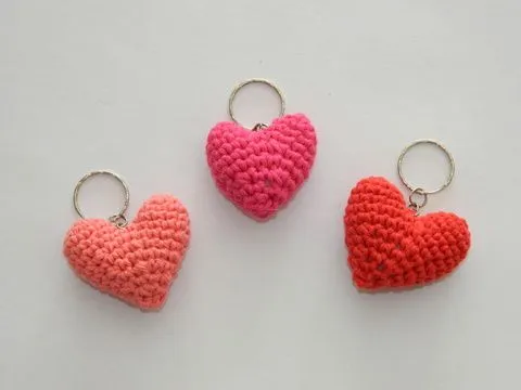 Corazon tejido a crochet - Imagui