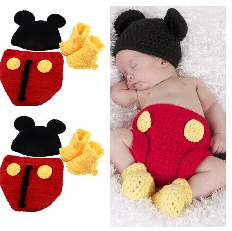 Compra mickey ganchillo gorro online al por mayor de China ...