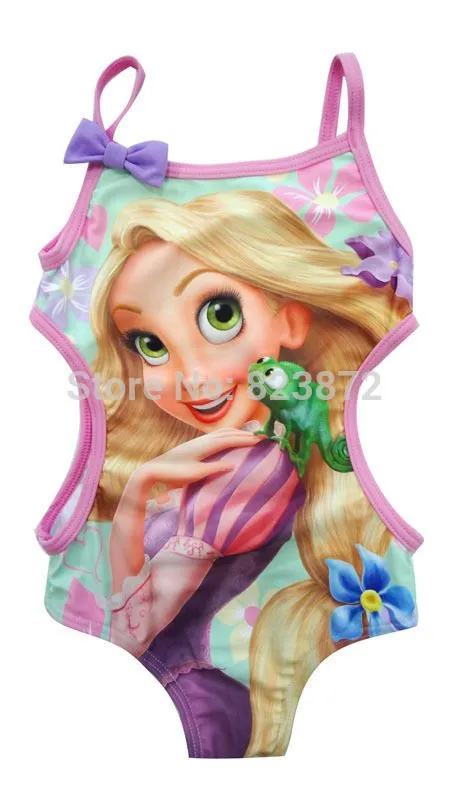 Compra rapunzel swimsuit bathing suit children online al por mayor ...