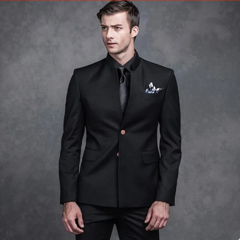 Compra traje de cuello mao online al por mayor de China ... Compra traje de cuello mao online al por mayor de China ...