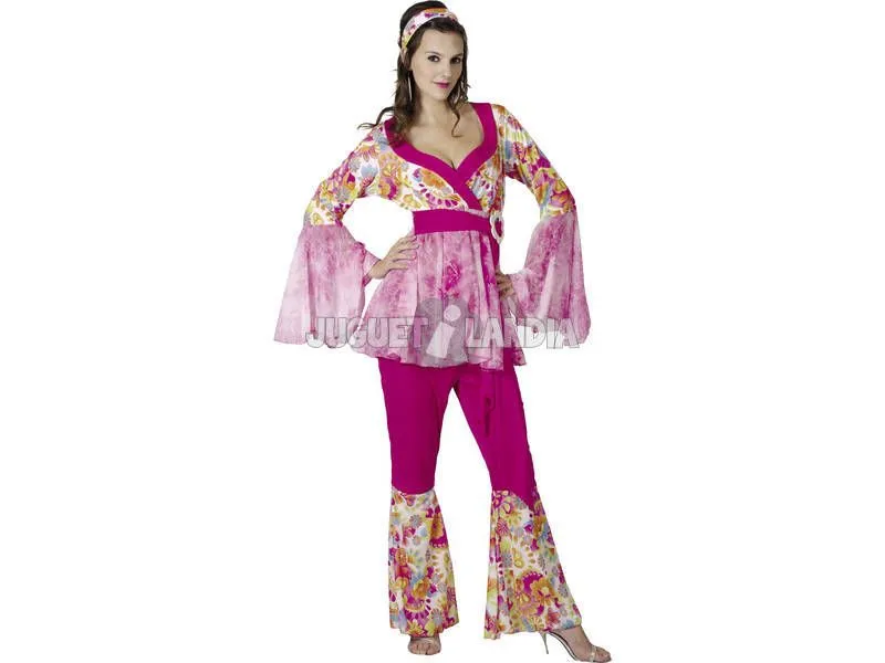 Comprar Disfraz Hippie Flower Power Mujer Talla XL - Juguetilandia