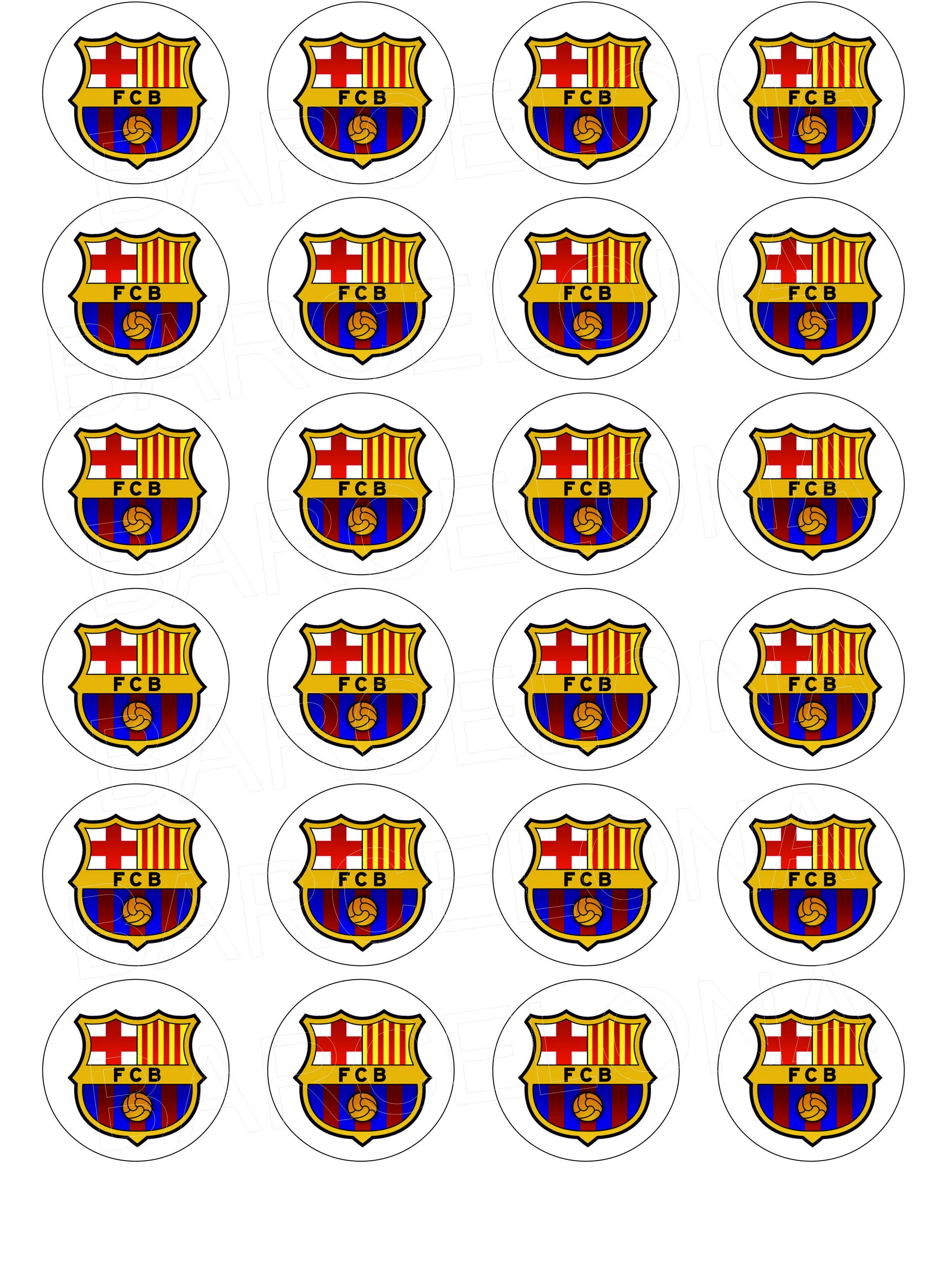 Comprar Escudo FC Barcelona - Impresiones en papel comestible online Comprar Escudo FC Barcelona - Impresiones en papel comestible online