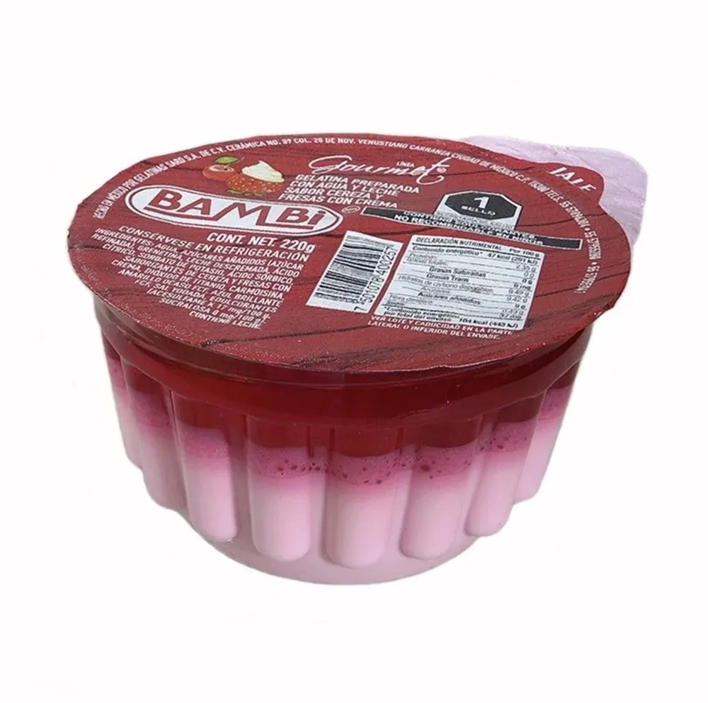 Dónde comprar Gelatina de agua y leche cereza Dónde comprar Gelatina de agua y leche cereza