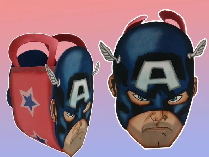 Cotillones para fiestas infantiles del Capitan America. hecho en ... Cotillones para fiestas infantiles del Capitan America. hecho en ...