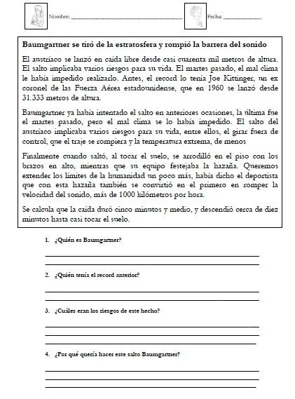 comprensión lectora | Segundo Y Tercer ciclo primaria (3º - 4º y ... comprensión lectora | Segundo Y Tercer ciclo primaria (3º - 4º y ...